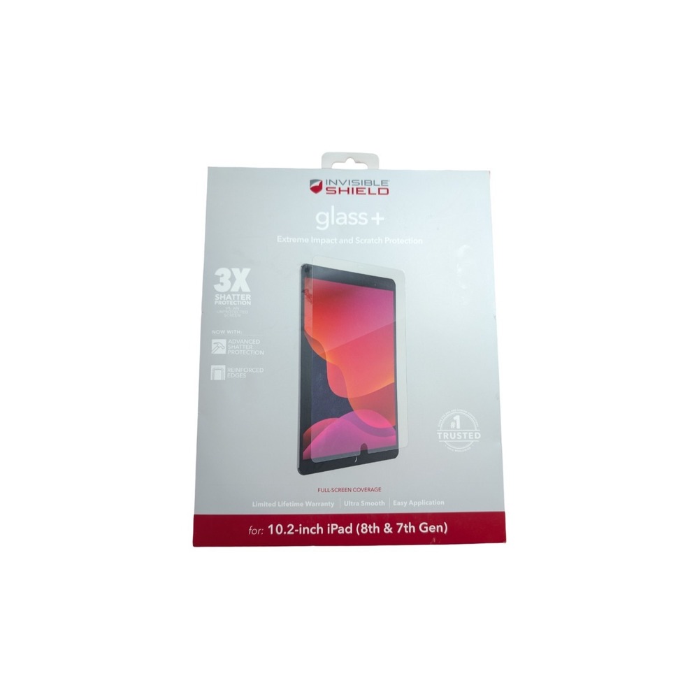 LR‎ ZAGG InvisibleShield Apple iPad 10.2" Glass+ Screen Protector (8 & 7 Gen)